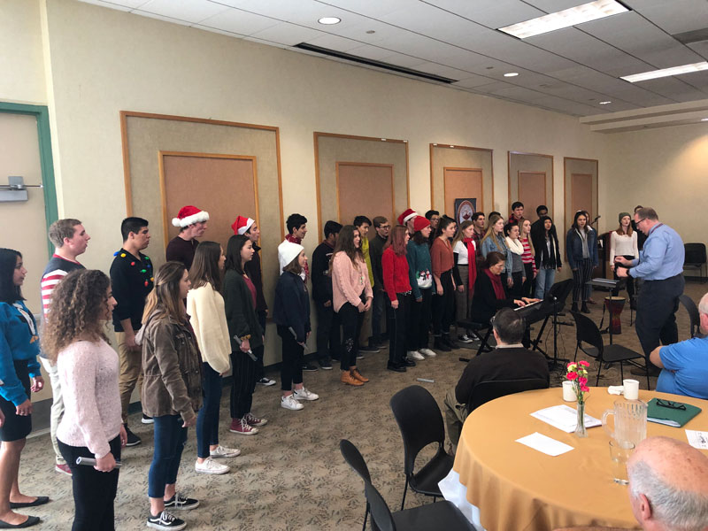 Dr. Joel Wilson and the Claremont High School Singers